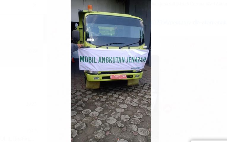 Kadistamhut DKI Buka Suara Soa Wacana Truk Angkut Jenazah