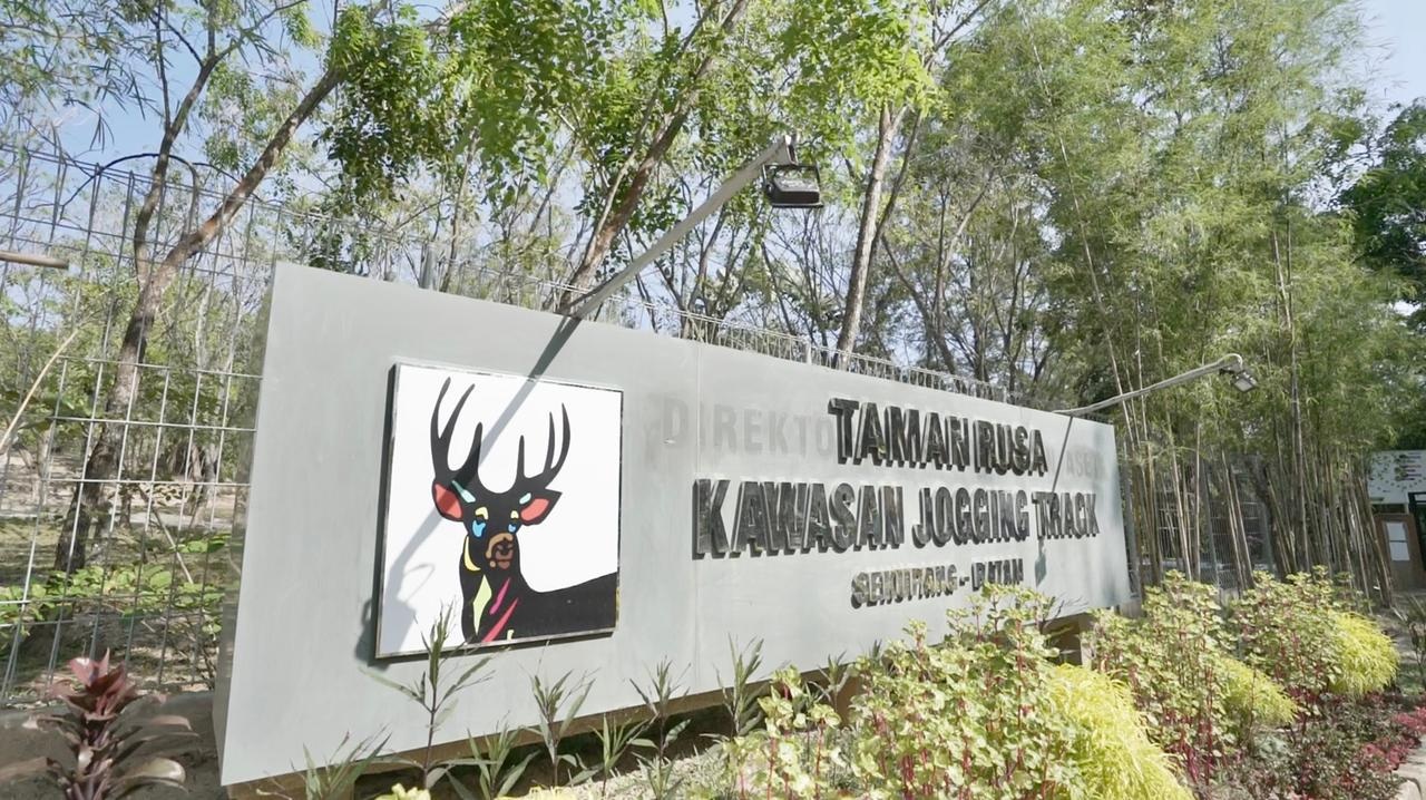 Taman Rusa di Sekupang, Pulau Batam yang menjadi salah satu destinasi wisata.  