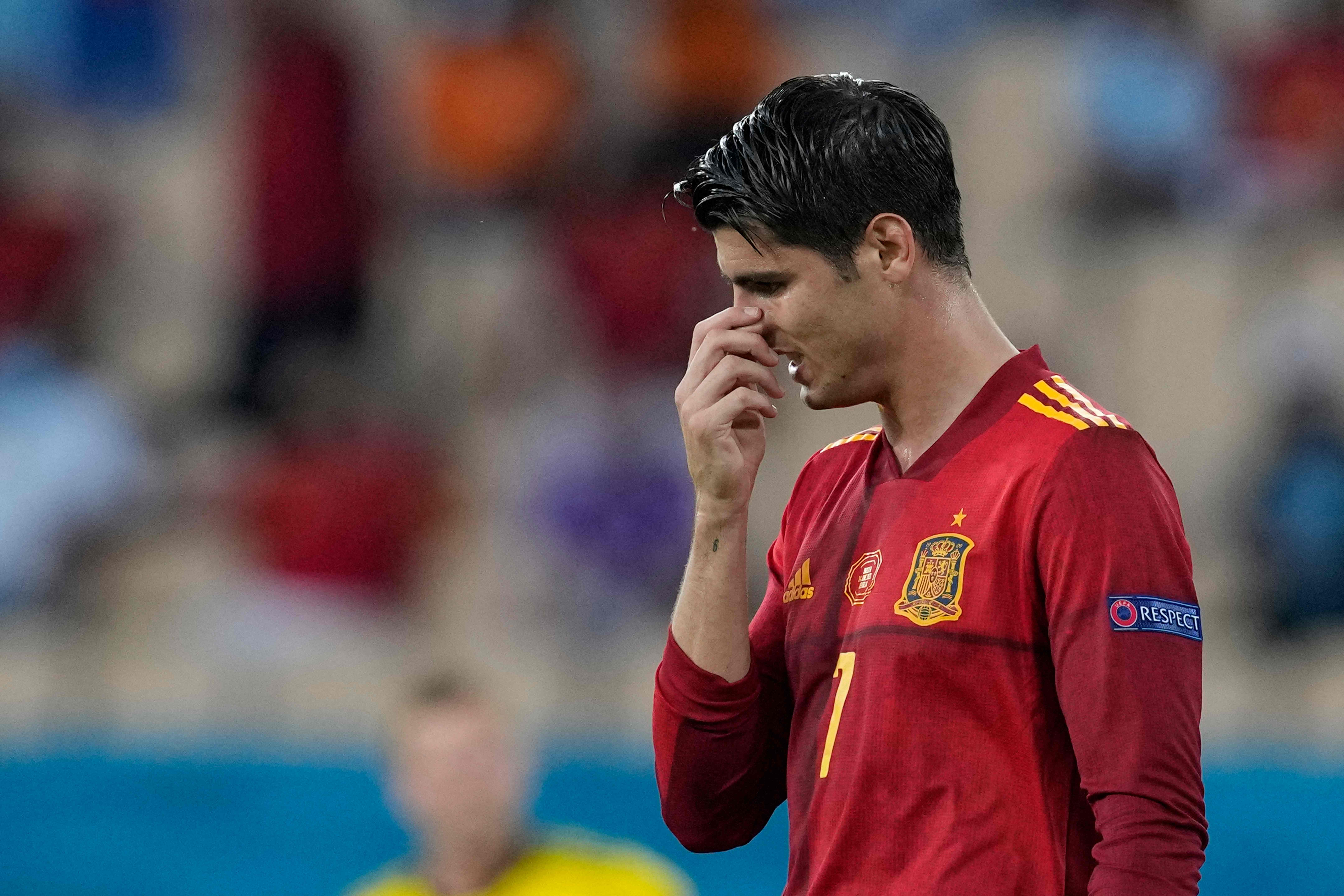 Penyerang Spanyol Alvaro Morata