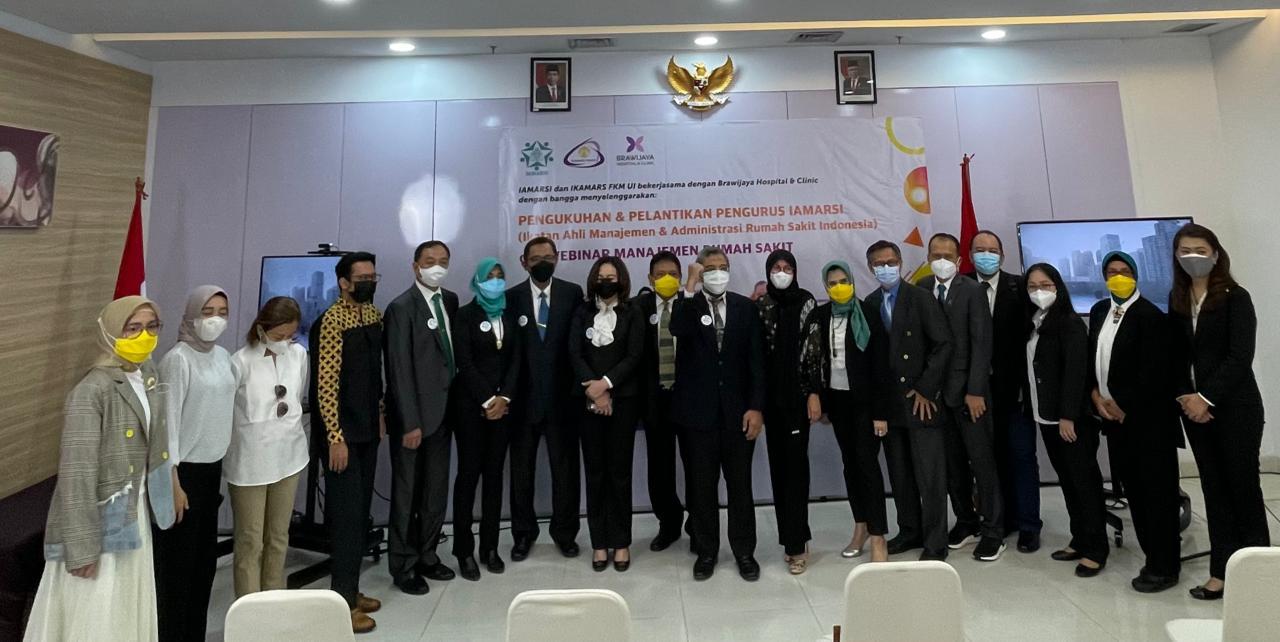 Acara pelantikan pengurus IAMARSI masa bakti 2021-2024, Minggu (6/6) secara daring dan luring terbatas.