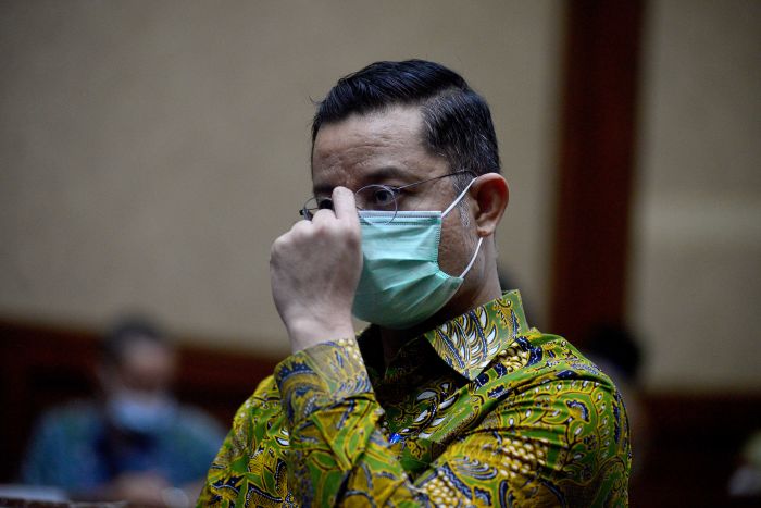 Terdakwa mantan Menteri Sosial, Juliari Peter Batubara