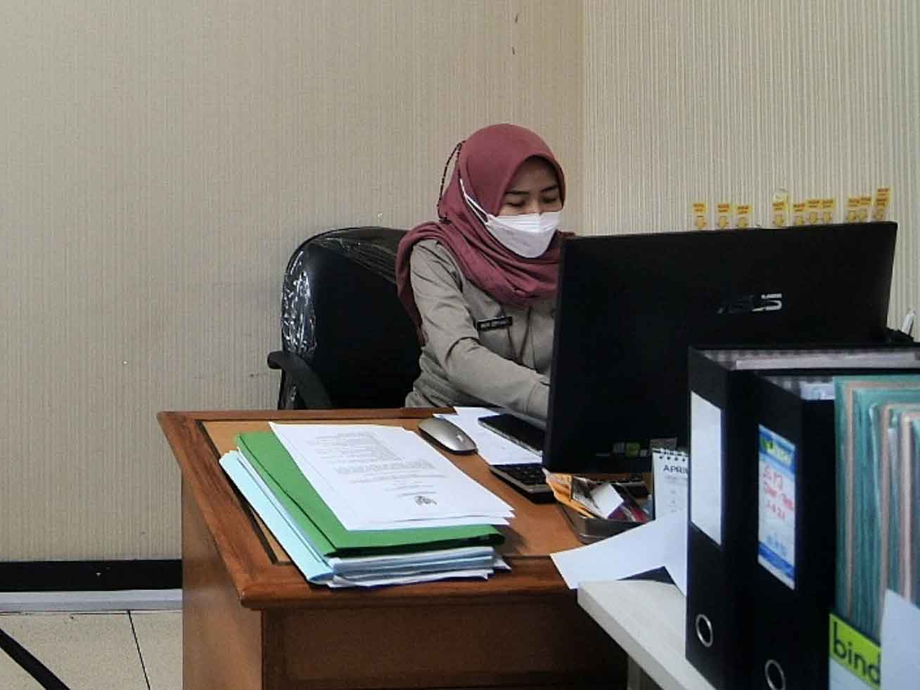 Pegawai Negeri Sipil (PNS) Sedang bekerja