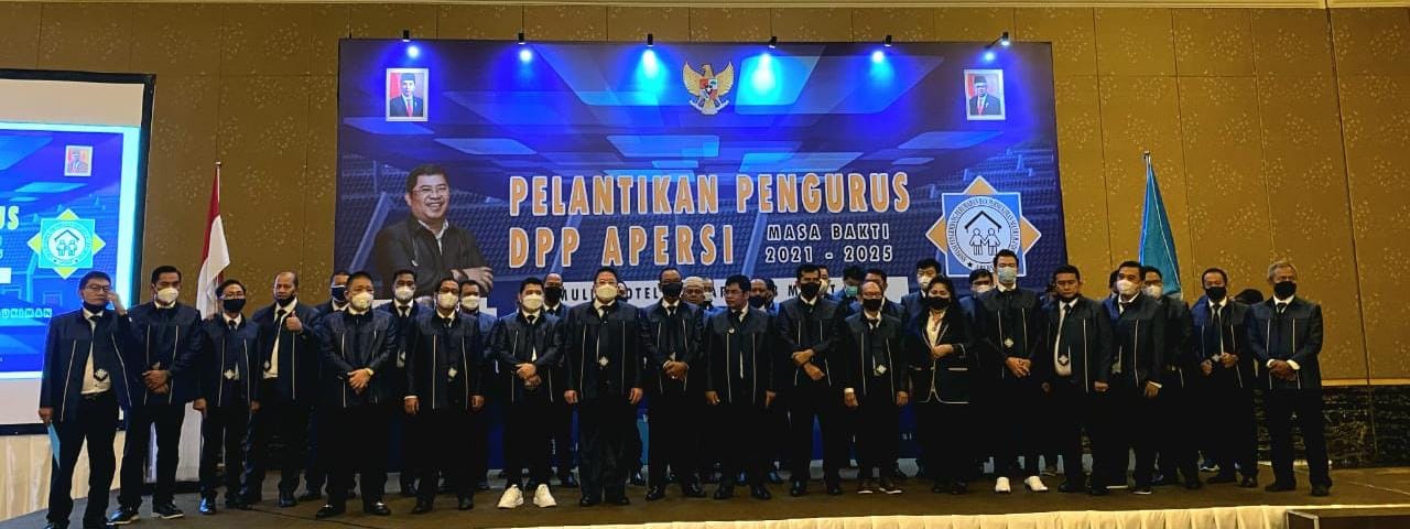 Pelantikan pengurus DPP Apersi 2021-2025