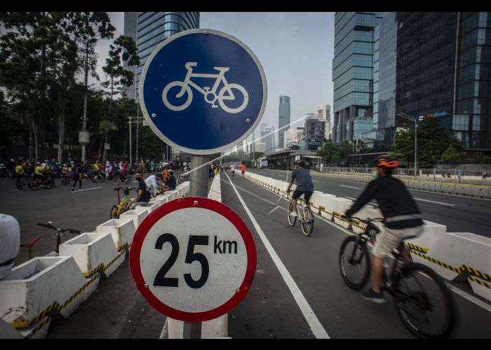 Pemasangan Jalur Sepeda Permanen Dinilai Mubazir