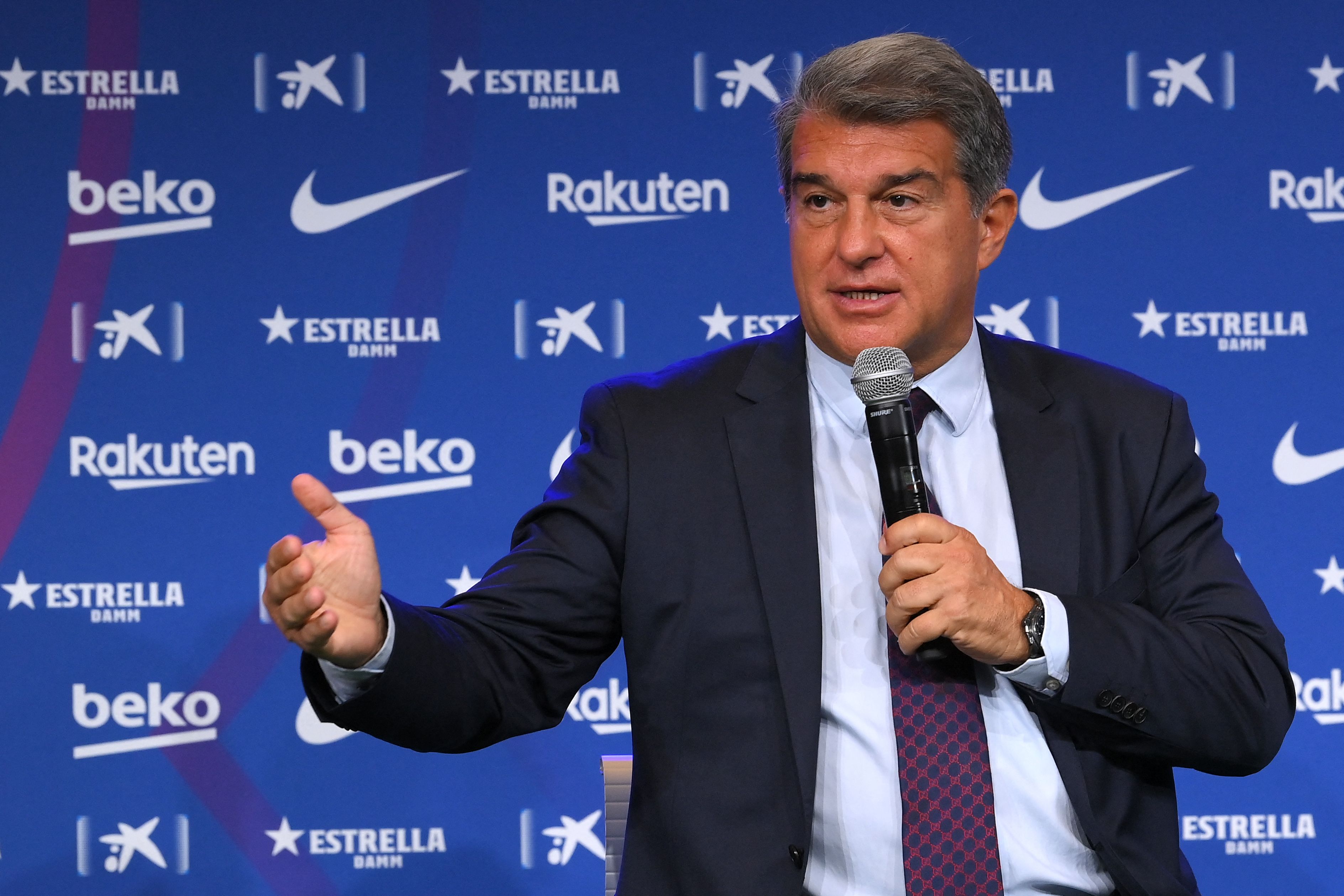 Presiden Barcelona Joan Laporta