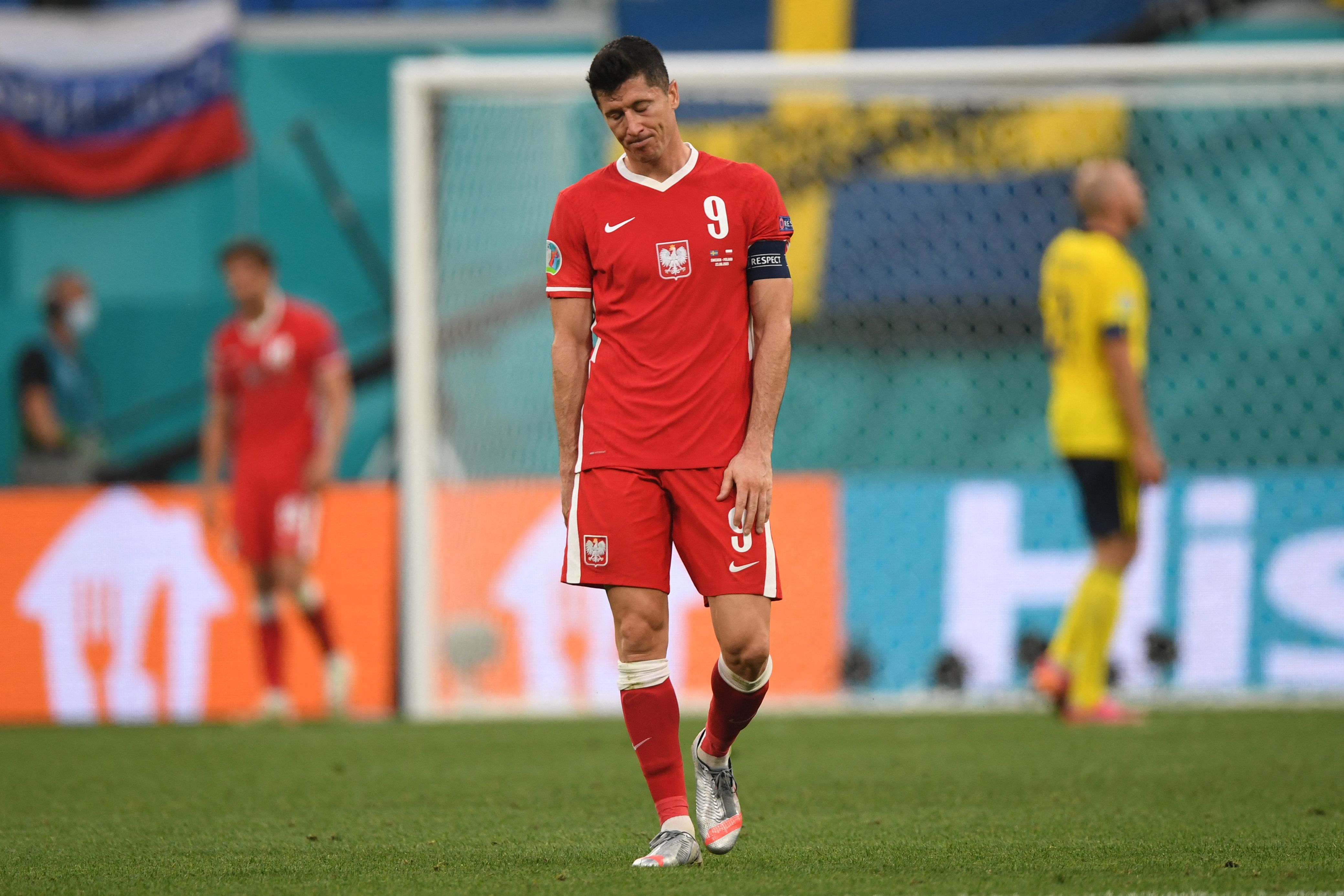 Penyerang Polandia Robert Lewandowski