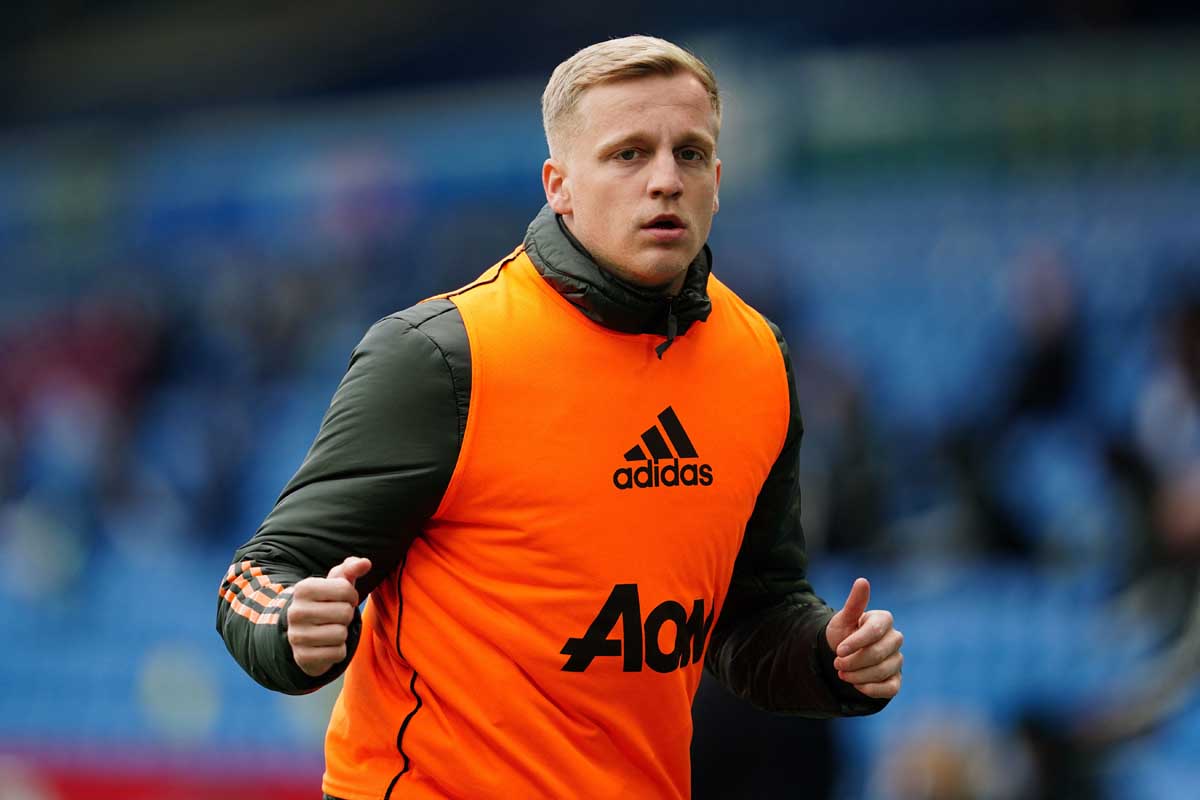 Gelandang Manchester United Donny van de Beek absen bela Belanda di EURO 2020. 