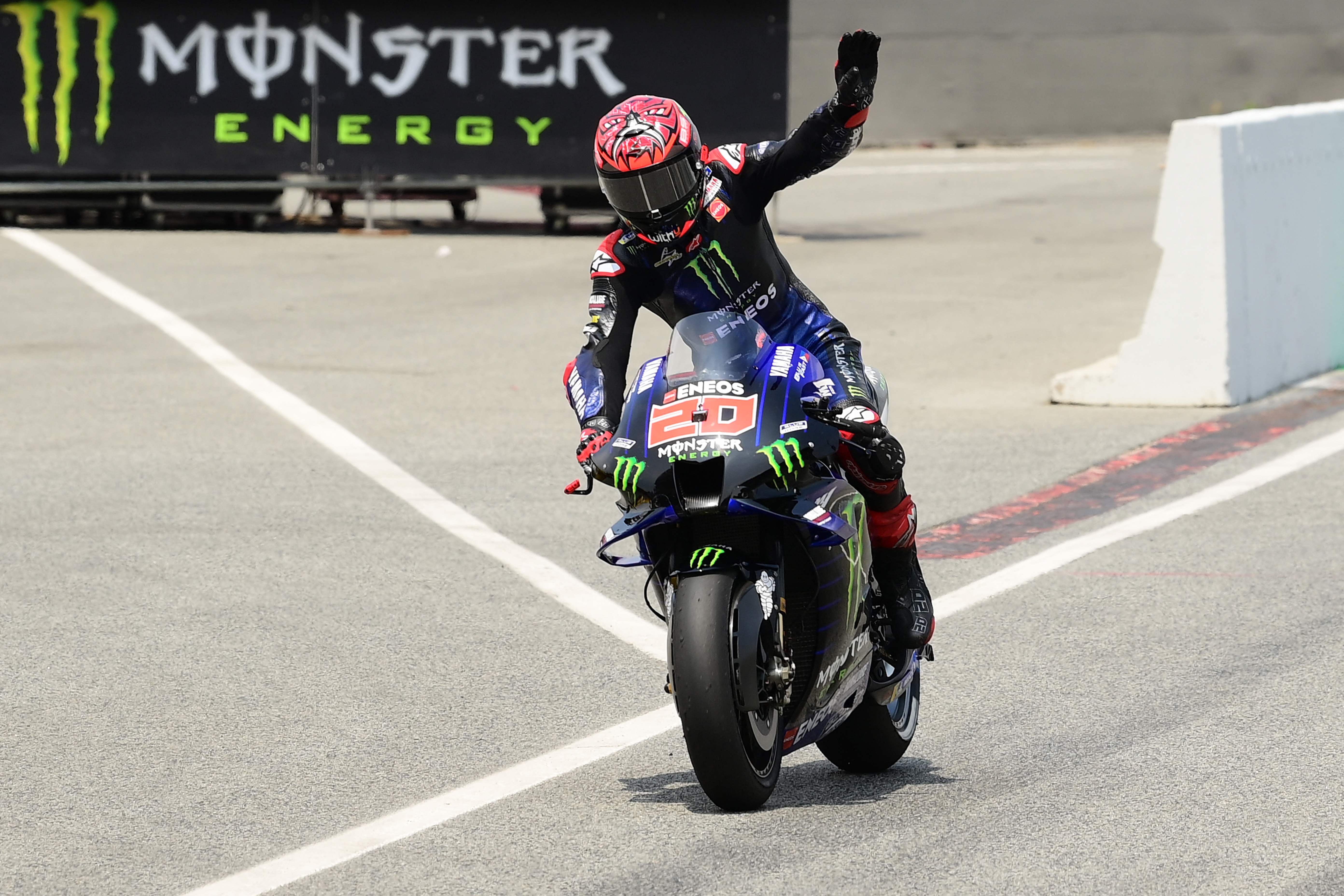 Pembalap tim Monster Energy Yamaha, Fabio Quartararo