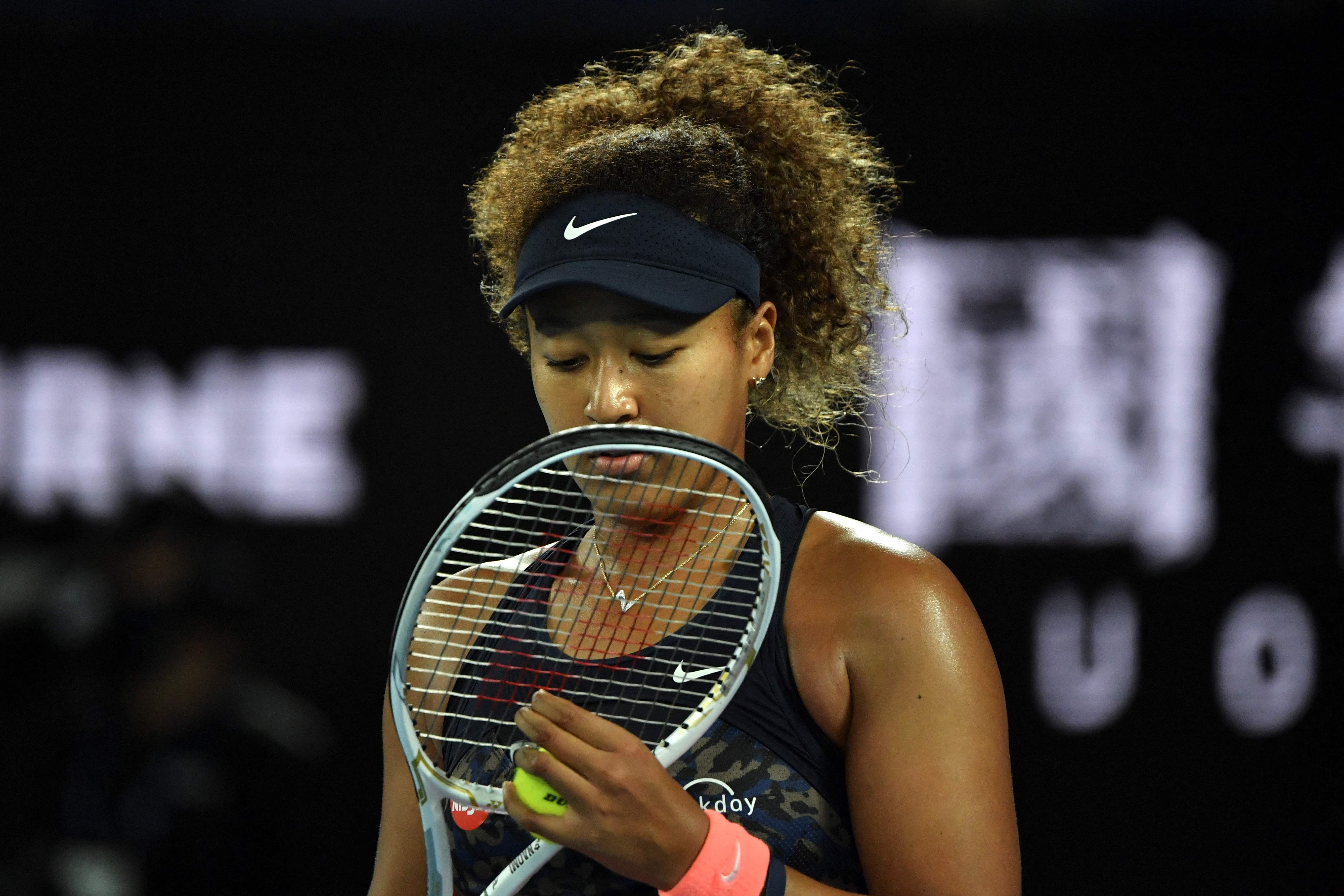 Petenis Jepang Naomi Osaka yang mengundurkan diri di babak pertama turnamen grand slam Prancis Terbuka 2021.