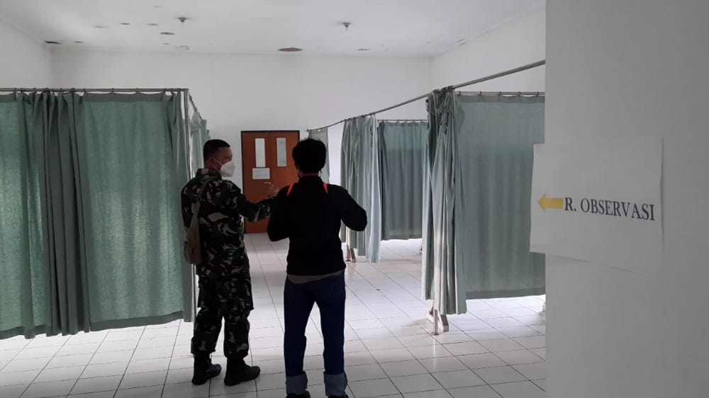 Kodim 0612 Siapkan RS Galunggung untuk Perawatan Pasien Covid