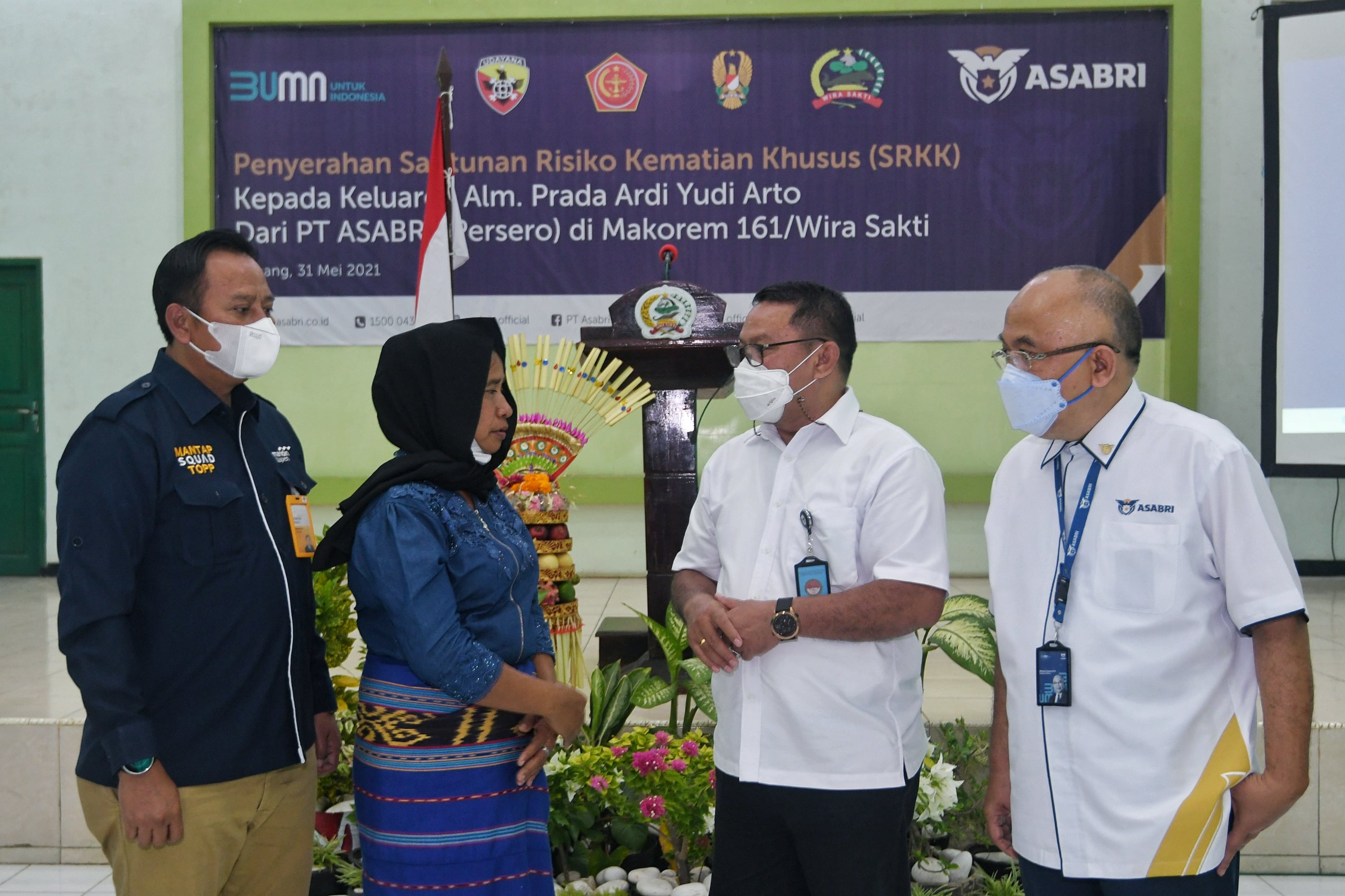 Penyerahan santunan Asabri