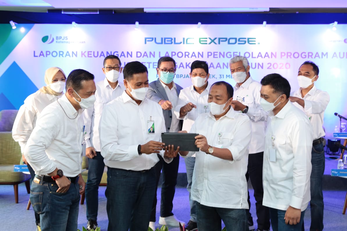 Acara Public Expose Laporan Keuangan dan Laporan Pengelolaan Program (Auditan) BPJS Ketenagakerjaan tahun 2020 di Jakarta.