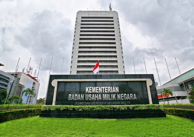 Ilustrasi Gedung Kementerian BUMN. 