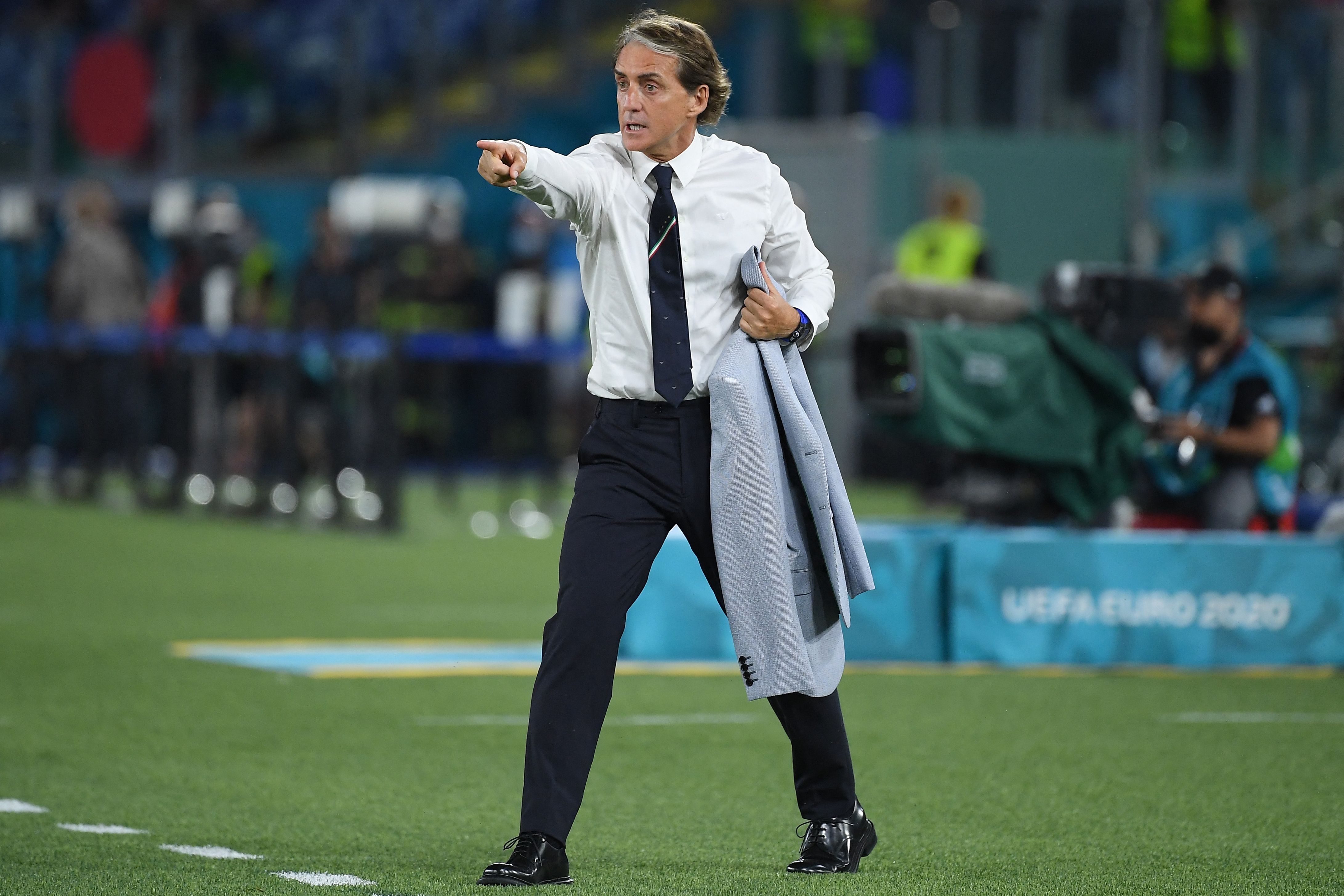 Pelatih Italia Roberto Mancini