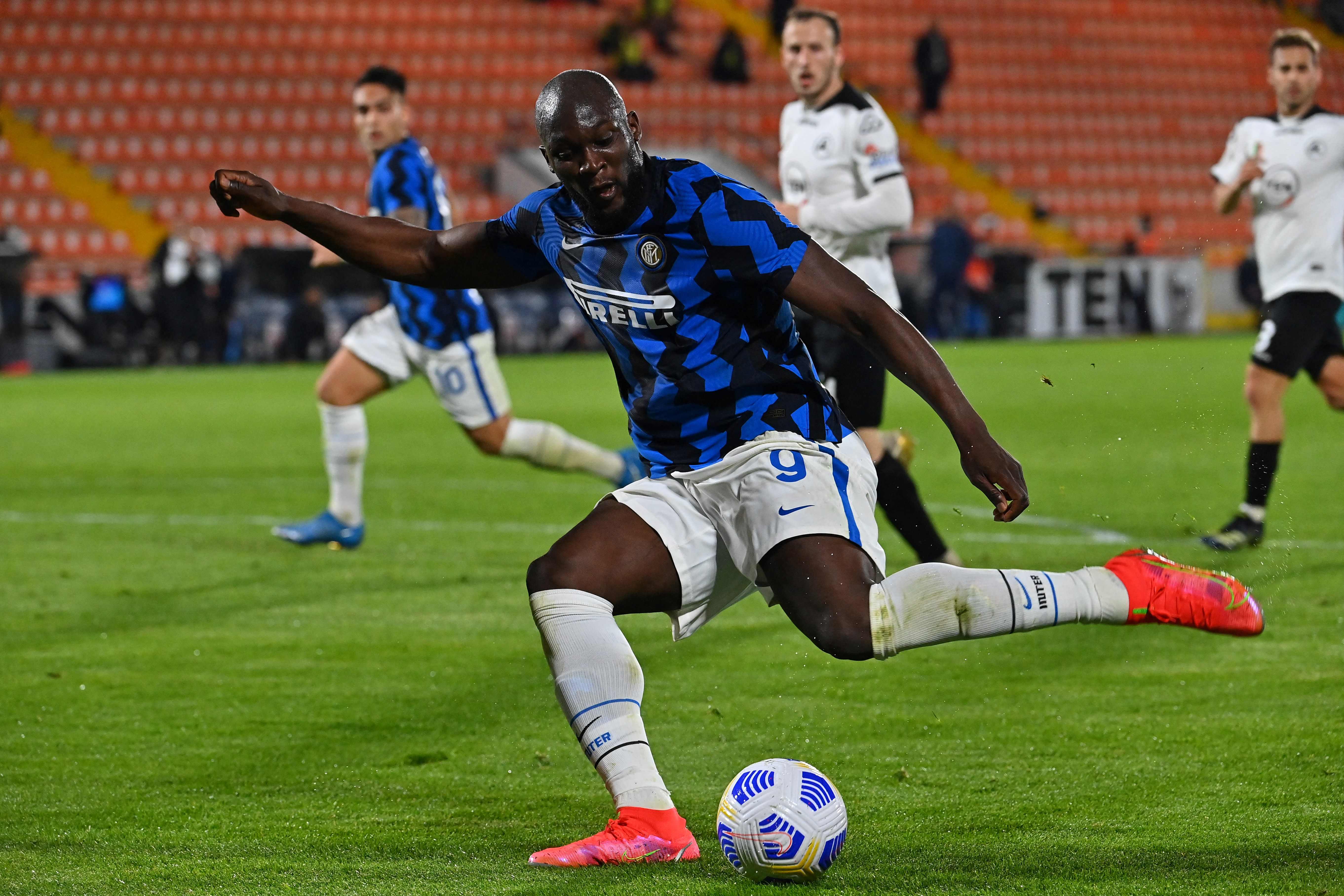 Penyerang Inter Milan Romelu Lukaku