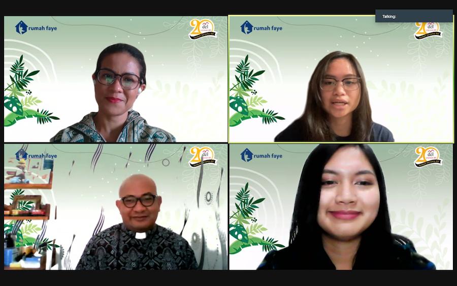 Acara perkenalan Rumah Faye secara virtual.