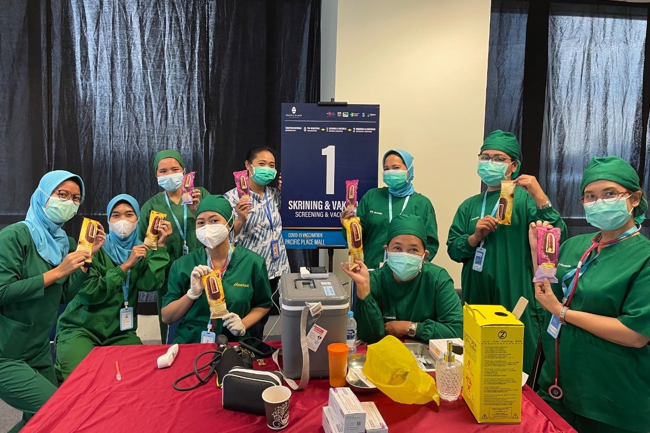 Perusahaan Es Krim Dukung Pencapaian Target Vaksinasi Pemprov DKI Jakarta