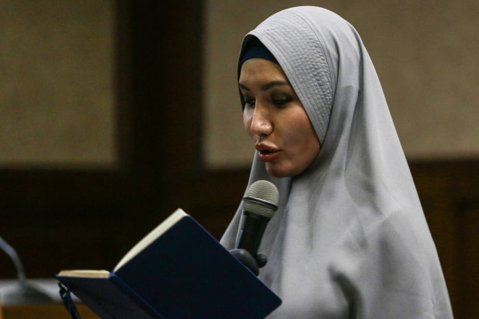 Terdakwa kasus dugaan suap dan gratifikasi pengurusan fatwa Mahkamah Agung (MA) Djoko Tjandra, Jaksa Pinangki Sirna Malasari