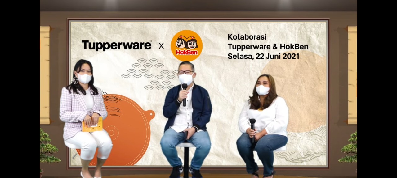 Tupperware dan HokBen berkolaborasi mengajak masyarakat mengurangi sampah plastik.