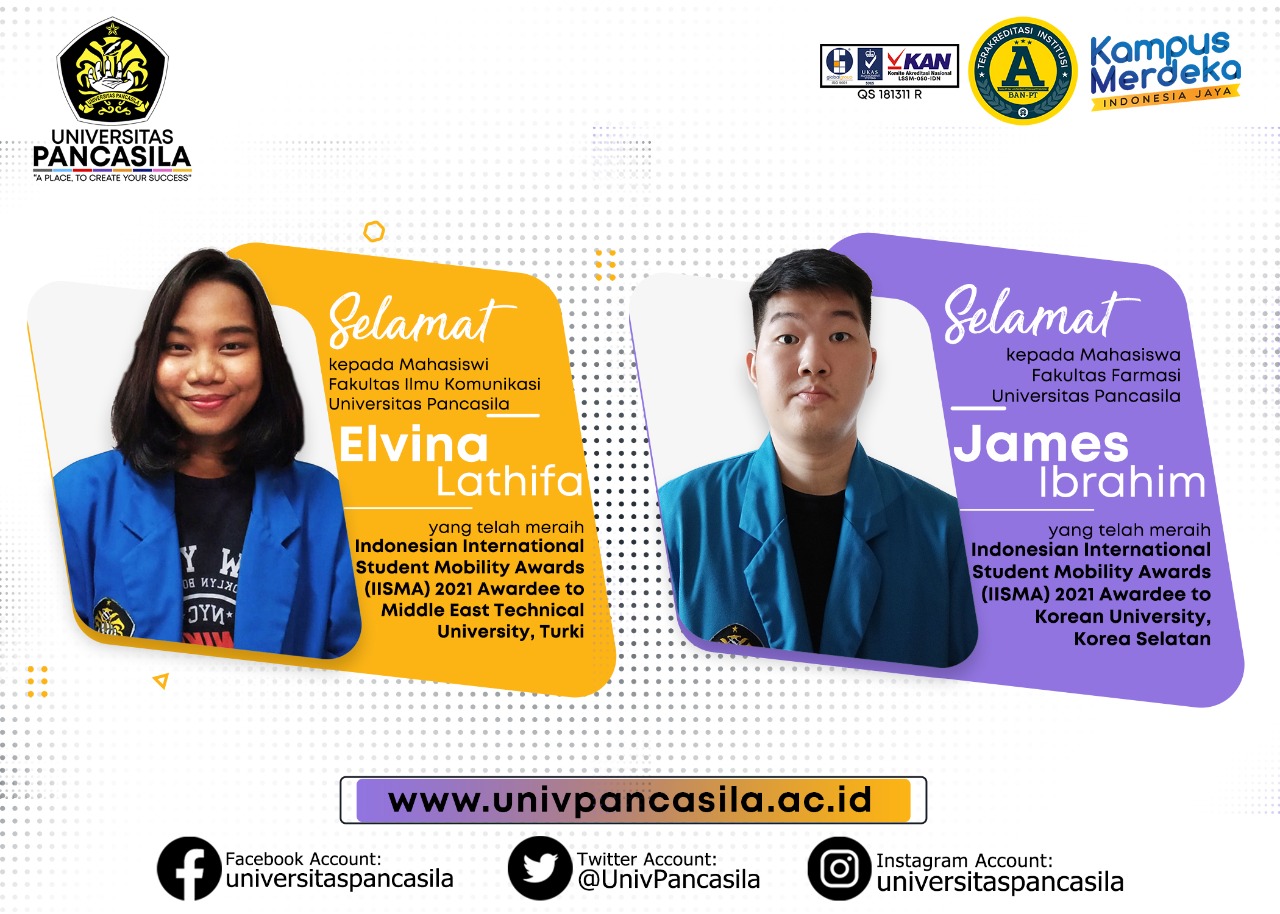 2 mahasiswa Universitas pancasila peraih beasiswa IISMA Kemendikbud