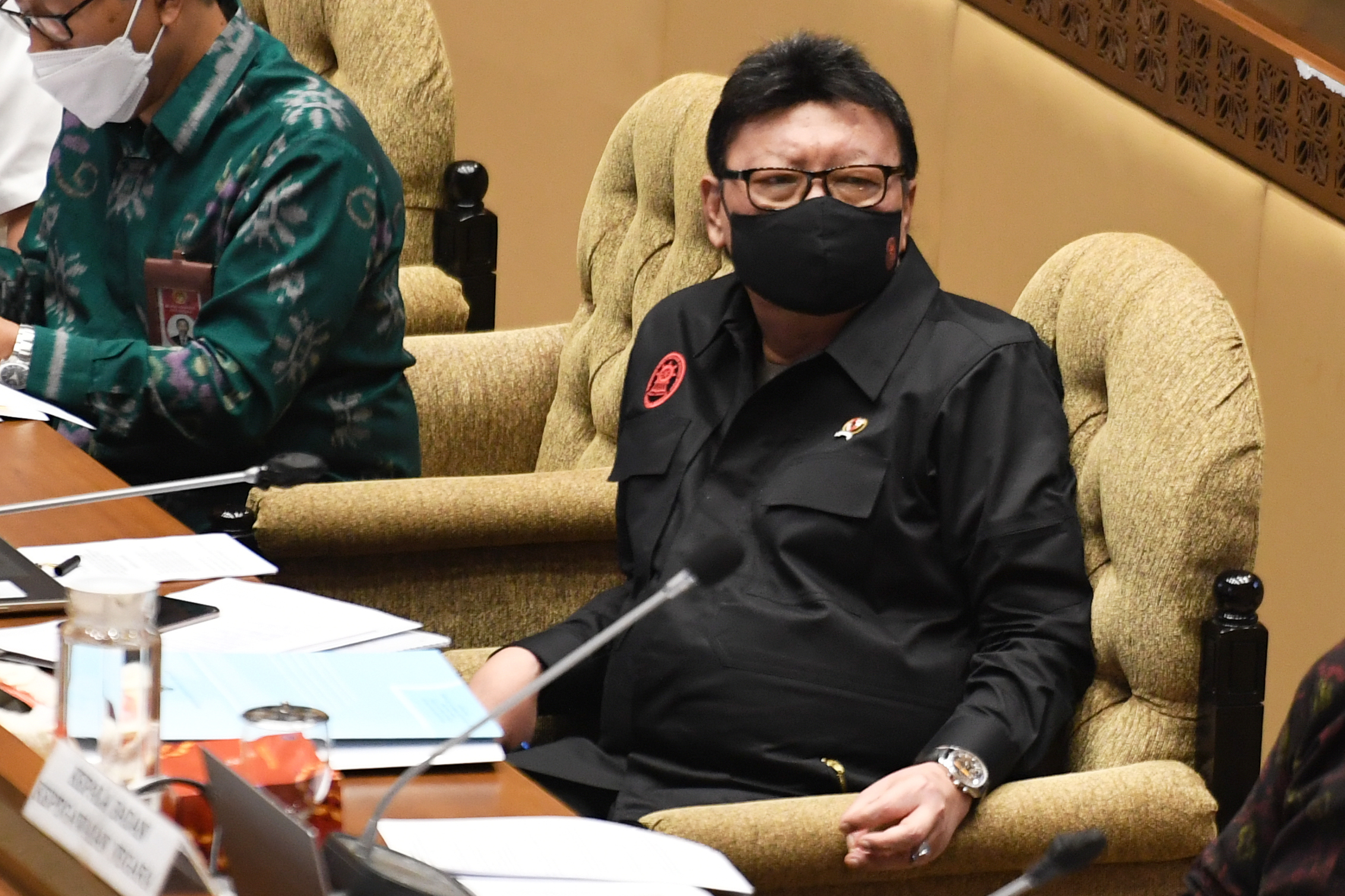 Menteri PAN-RB Tjahjo Kumolo saat mengikuti rapat kerja dengan Komisi II DPR RI.