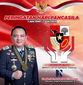 Sekretaris Jenderal Kementerian Hukum dan Hak Asasi Manusia (Kemenkumham) Andap Budhi Revianto