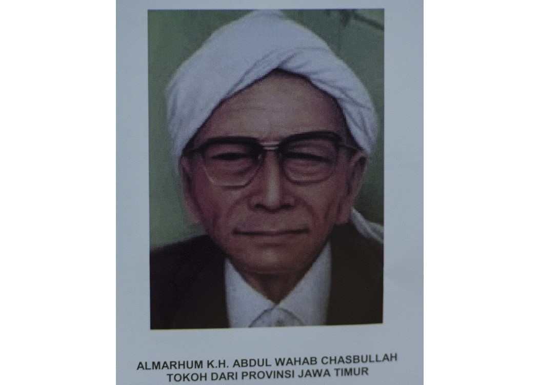 Foto reproduksi dari almarhum K.H. Abdul Wahab Chasbullah