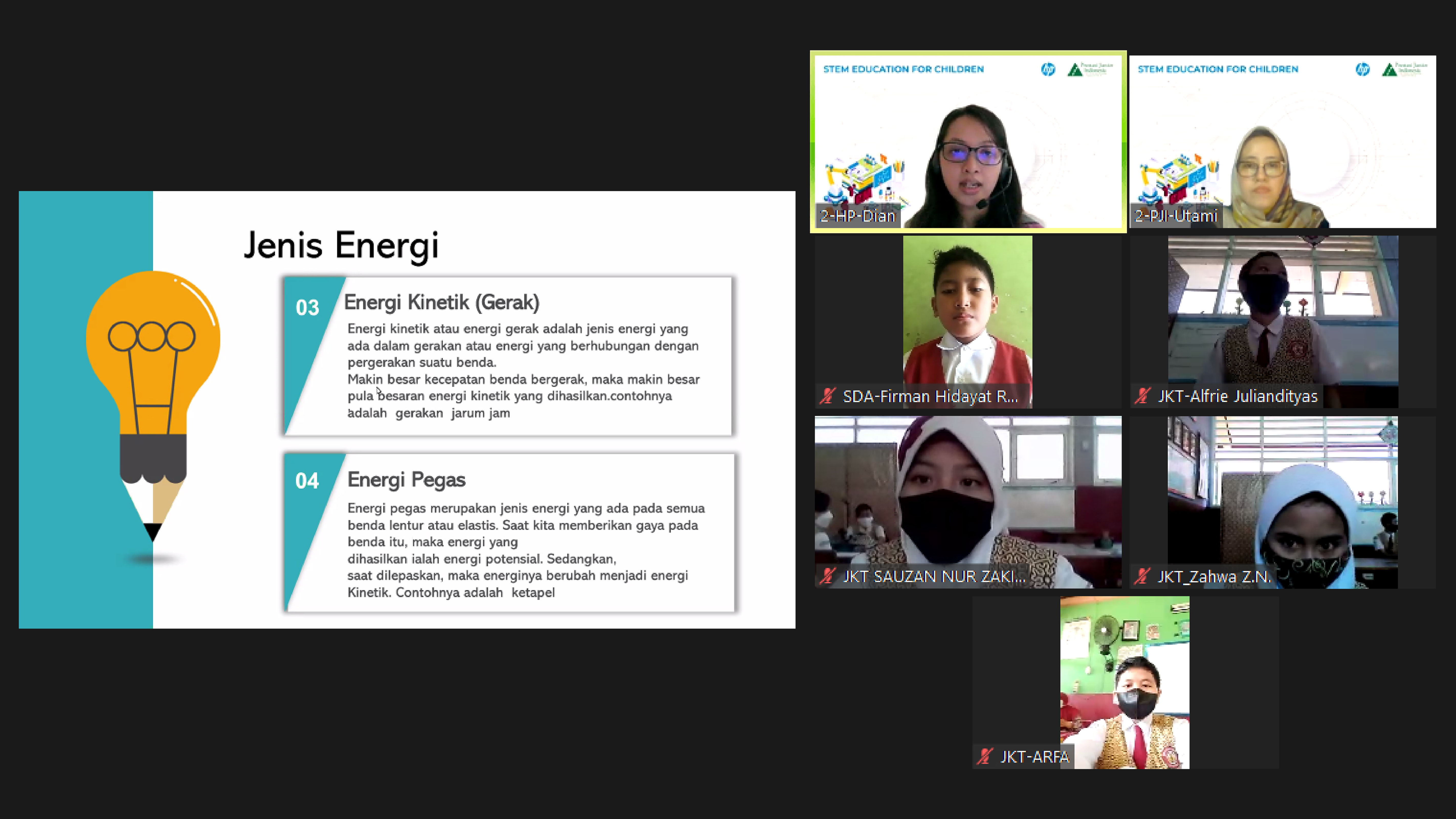 STEM education for children yang digelar HP Indonesia x Prestasi Junior Indonesia