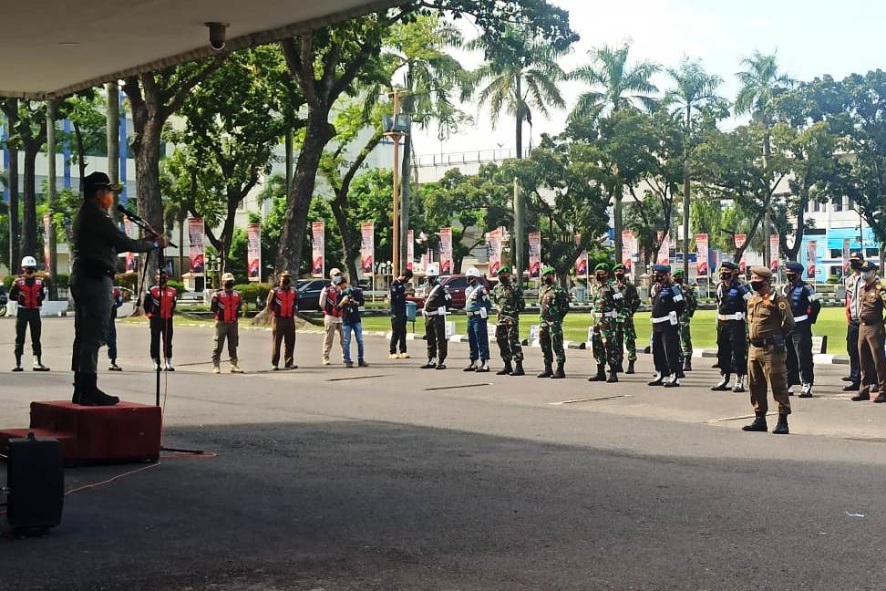 Pemprov Sumsel Aktifkan Kembali Tim Satgas Peningkatan Disiplin dan Penegakan Hukum Covid-19.