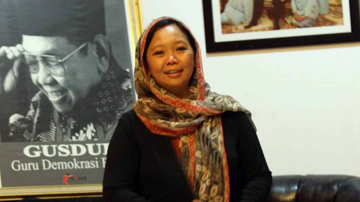 Direktur Nasional Gusdurian Network Indonesia (GNI) Alissa Qotrunnada Munawaroh Wahid atau Alissa Wahid. 