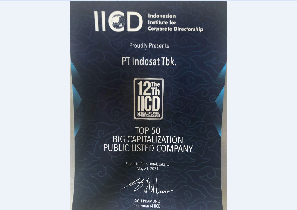 Penghargaan yang diterima Indosat Ooredoo