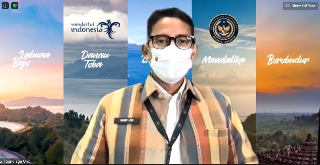 Menteri Pariwisata dan Ekonomi Kreatif Sandiaga Salahudin Uno.