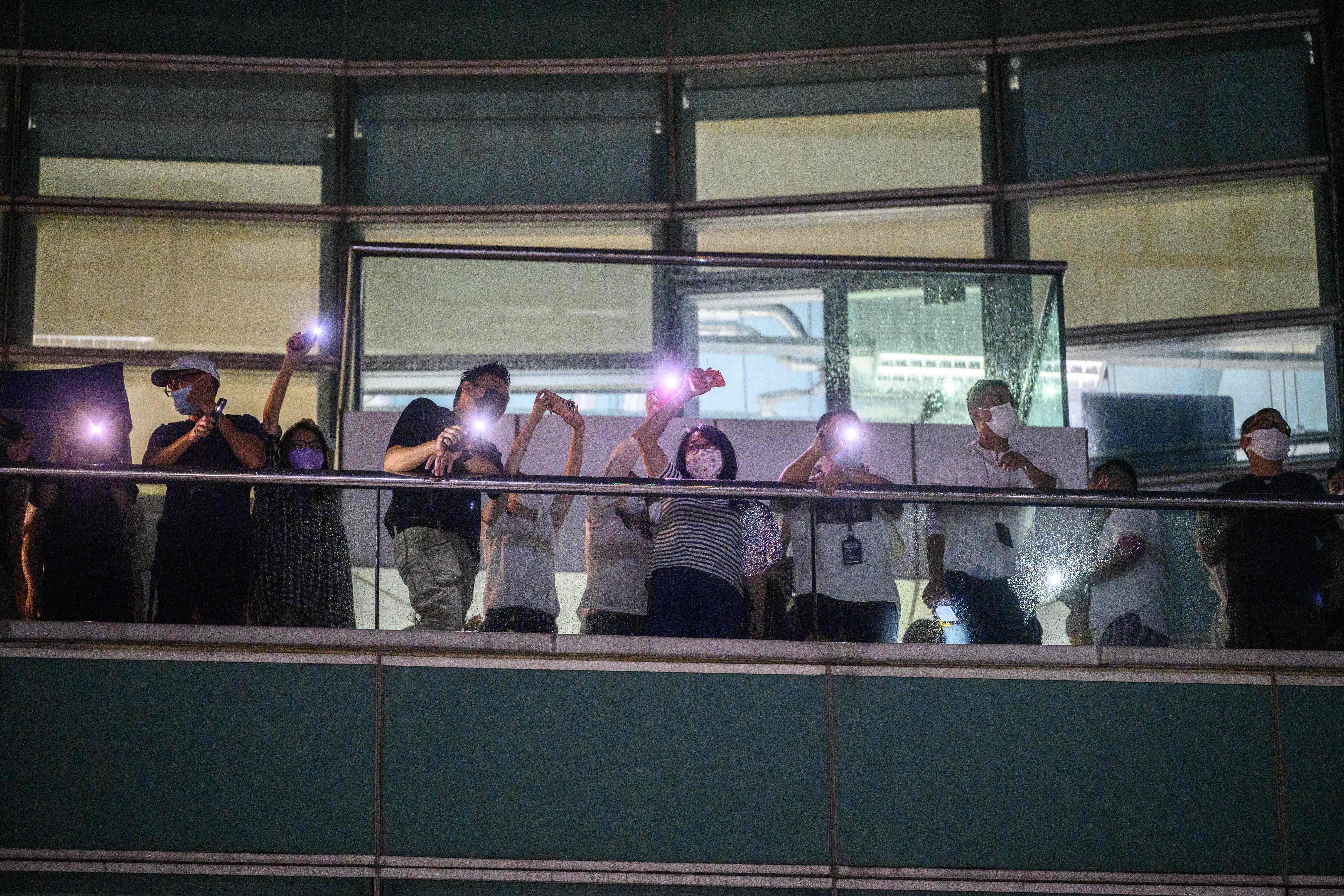 Para karyawan Apple Daily.