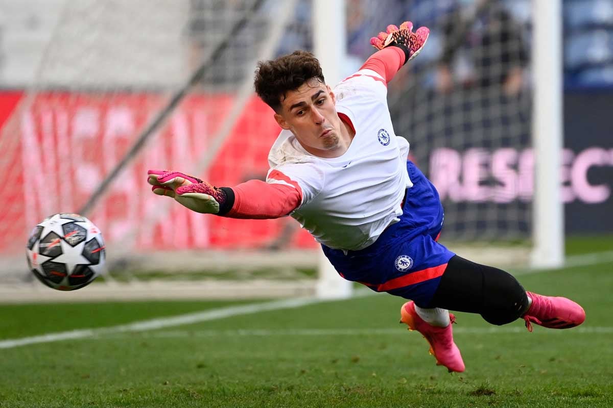 Kiper Chelsea Kepa Arrizabalaga. 
