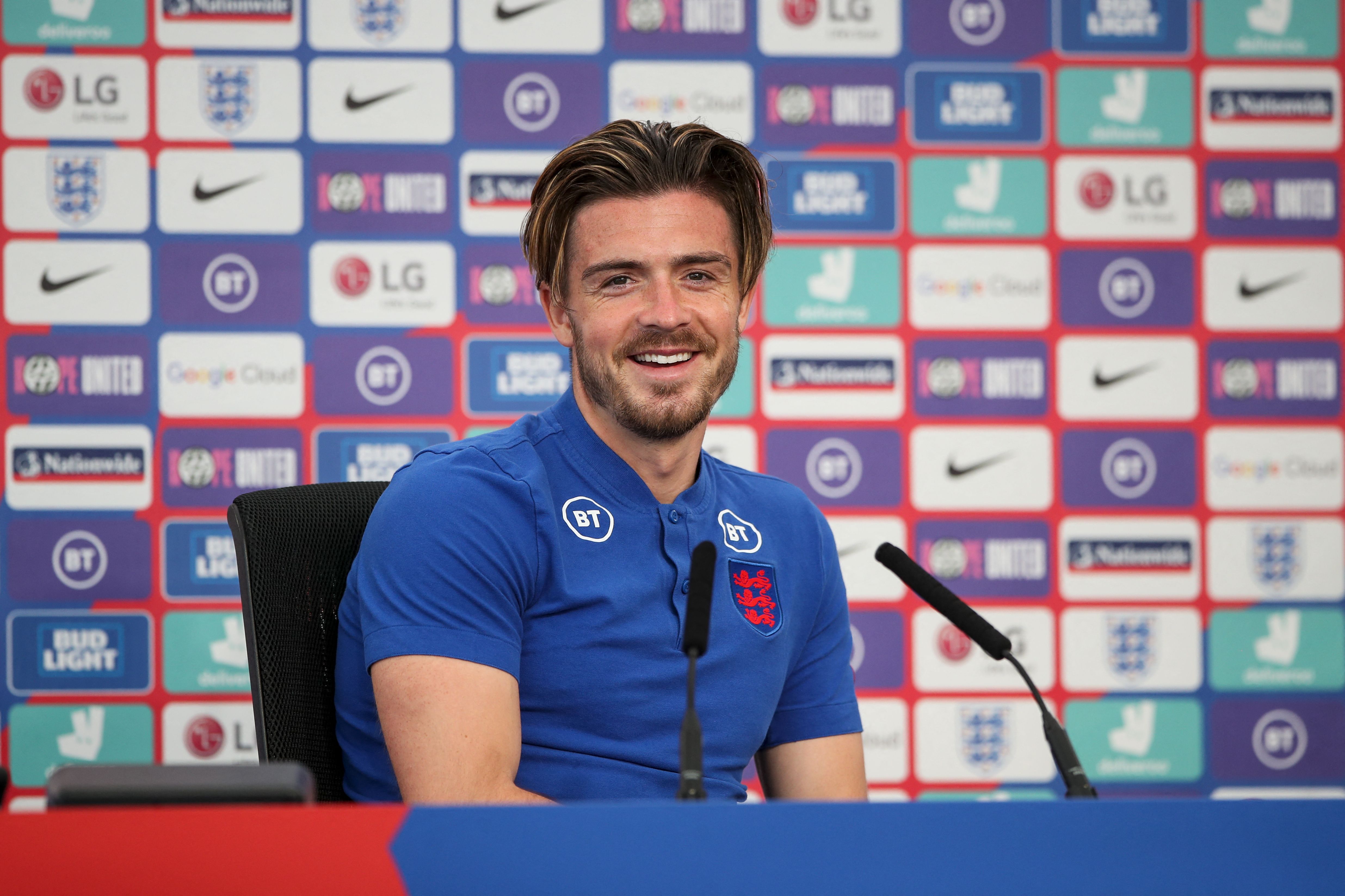 Penyerang timnas Inggris Jack Grealish