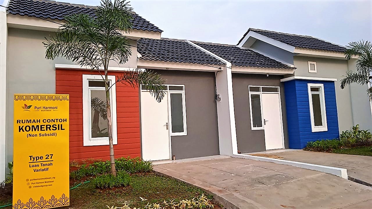 Rumah contoh untuk masyarakat berpenghasilan rendah di Puri Harmoni.