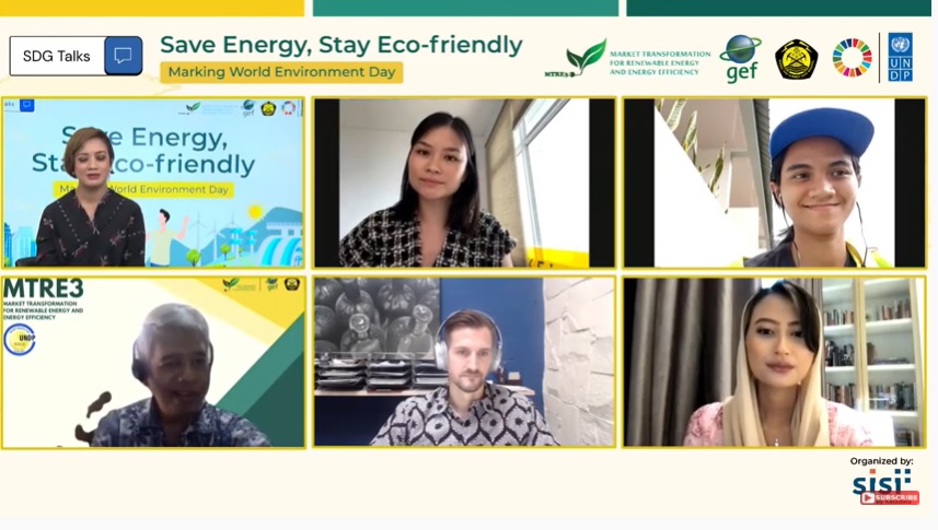 Diskusi virtual mengenai energi terbarukan