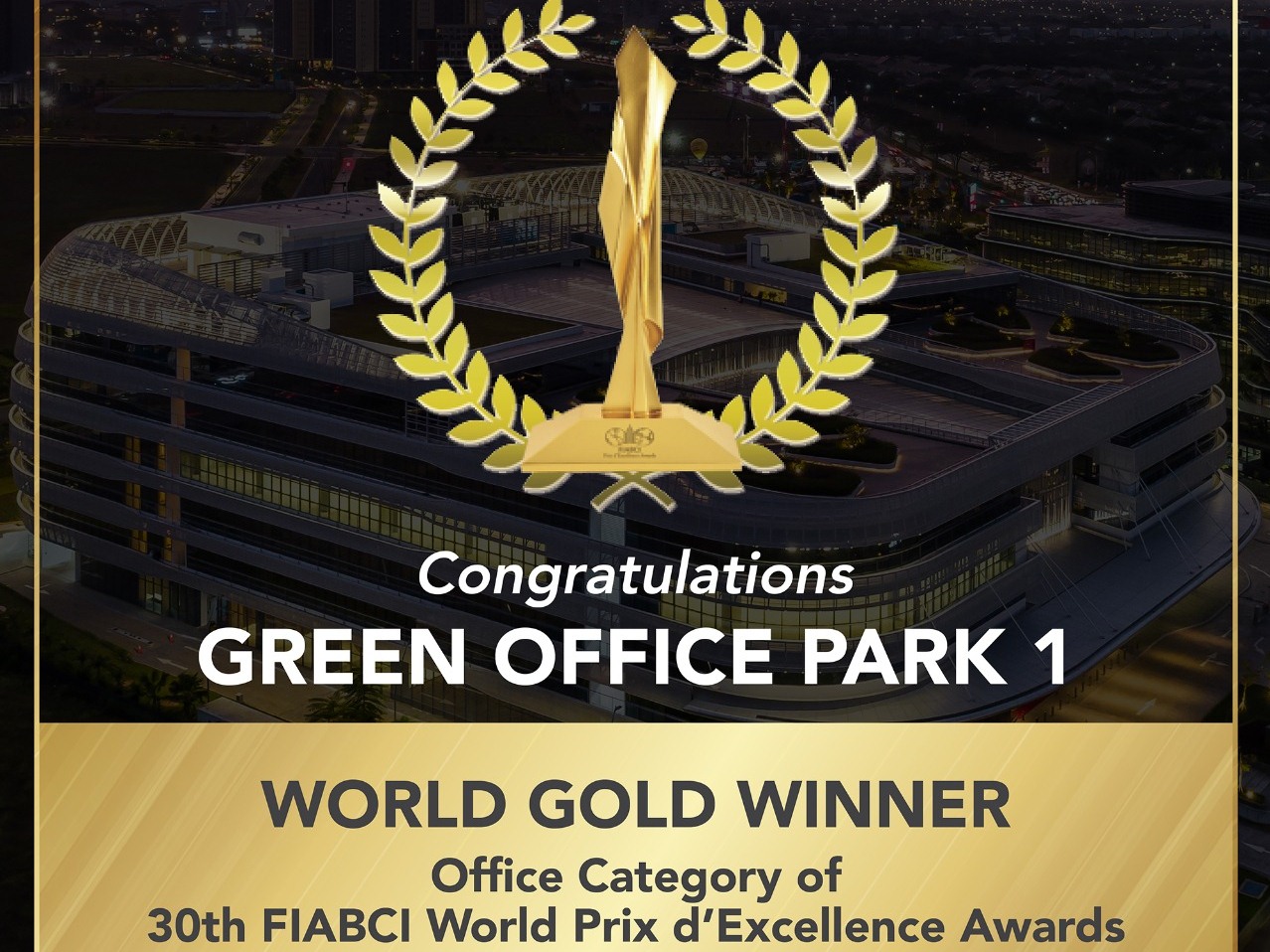 Sinar Mas Land menerima penghargaan prestisius Gold Winner dari FIABCI/The International Real Estate Federation.