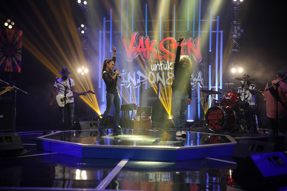 Slank berduet dengan Yuni Shara di program Vaksin Untuk Idnonesia