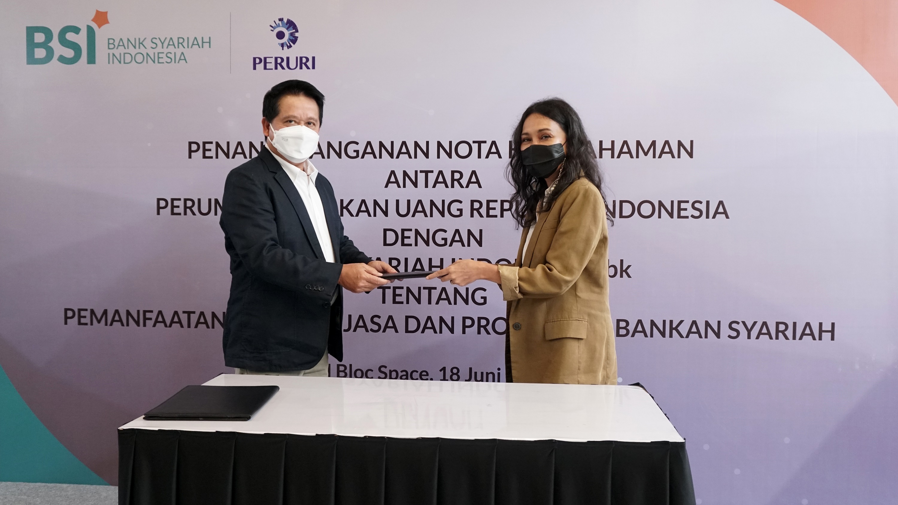 Kerja sama Bank Syariah Indonesia dan Peruri