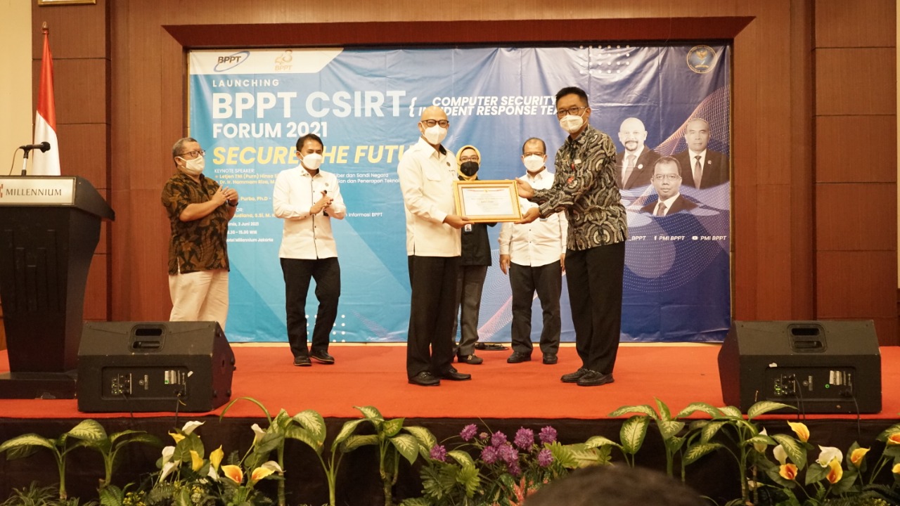 BPPT luncurkan program Computer Security Incident Response Team (CSIRT)  2021 dengan misi Secure The Future di Jakarta, Kamis (3/6/2021).