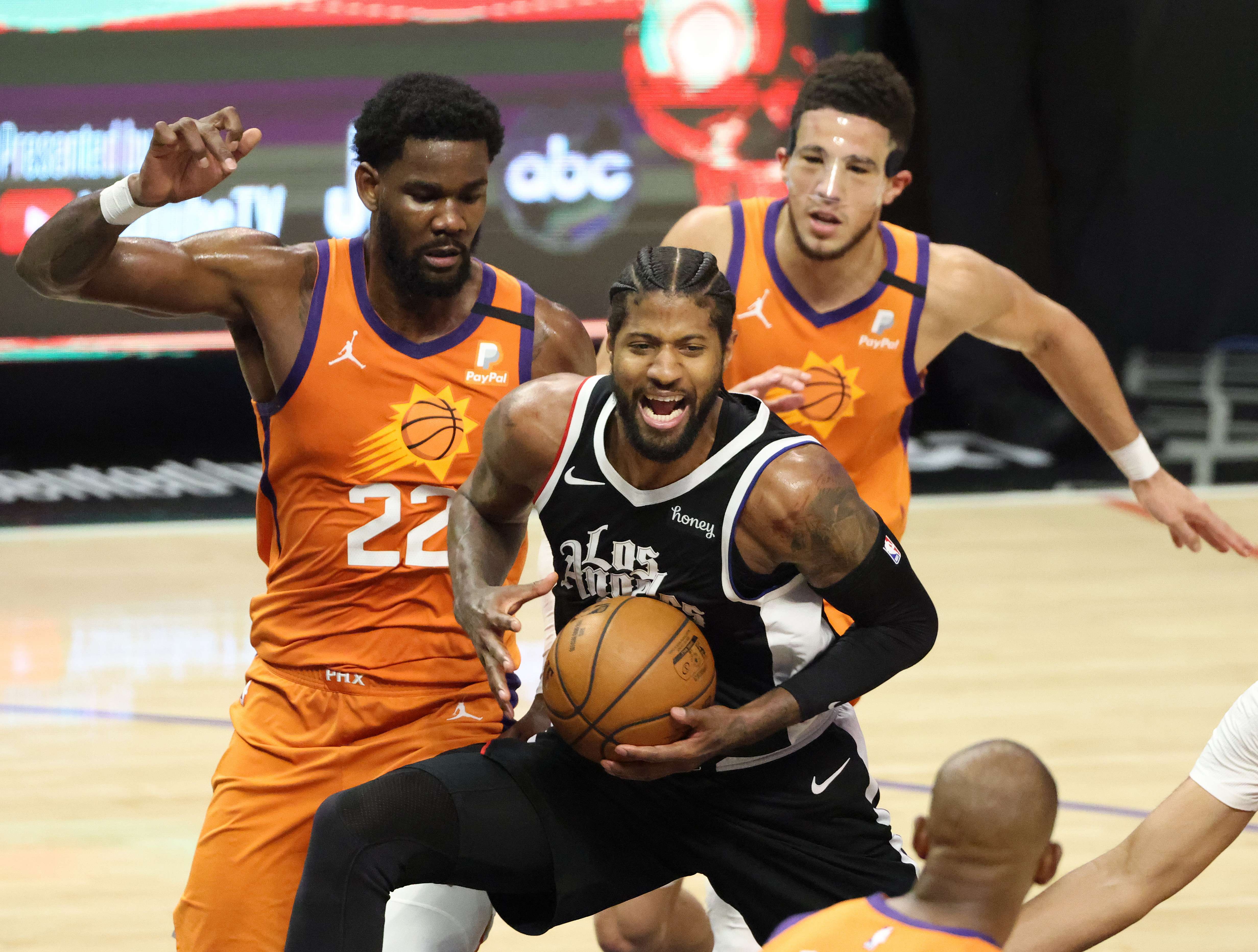 George Pimpin Clippers Kalahkan Suns di Gim 3 Final Wilayah Barat NBA