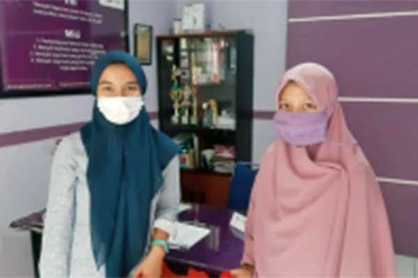 Panti asuhan menjadi salah satu tujuan pembagian paket makanan.