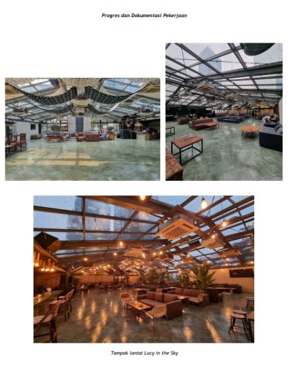 Salah satu gerai Lucy in The Sky