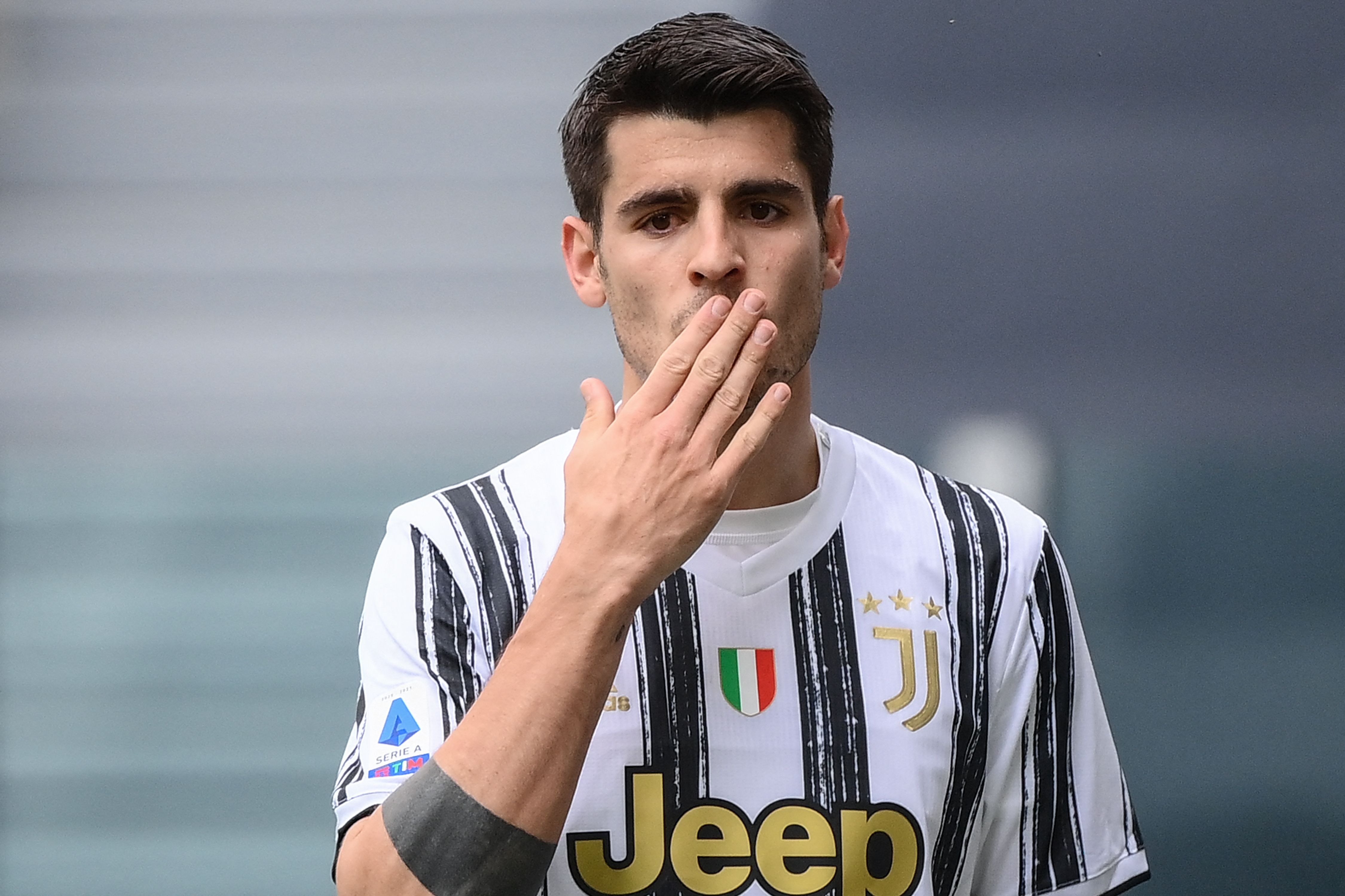 Penyerang Juventus Alvaro Morata.