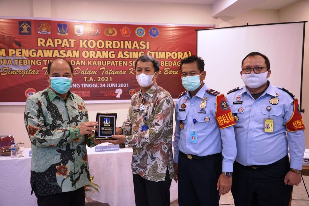 Antar Instansi di Kota Tebing Tinggi Bersinergi dan Koordinasi Mengawasi Orang Asing