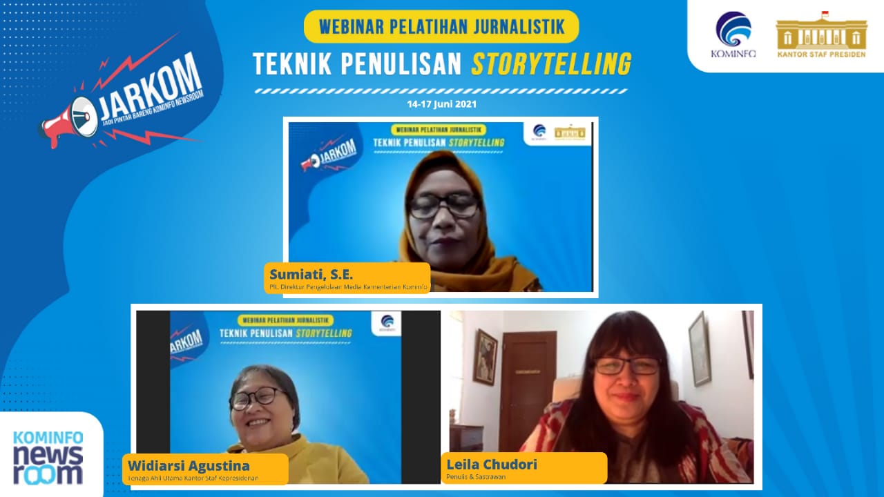 Pelatihan jurnalistik JARKOM yang diadakan Kemenkominfo