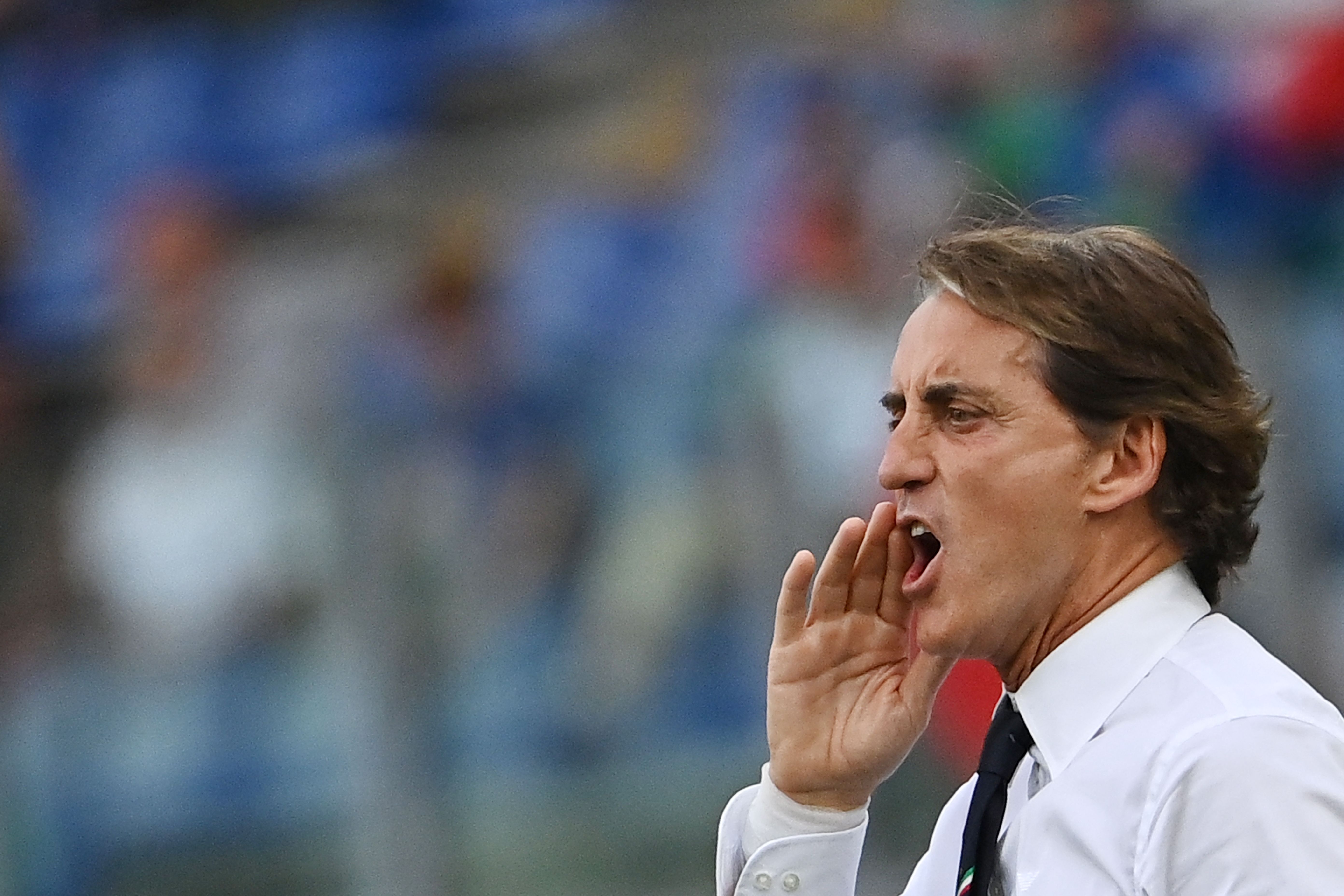 Pelatih Italia Roberto Mancini