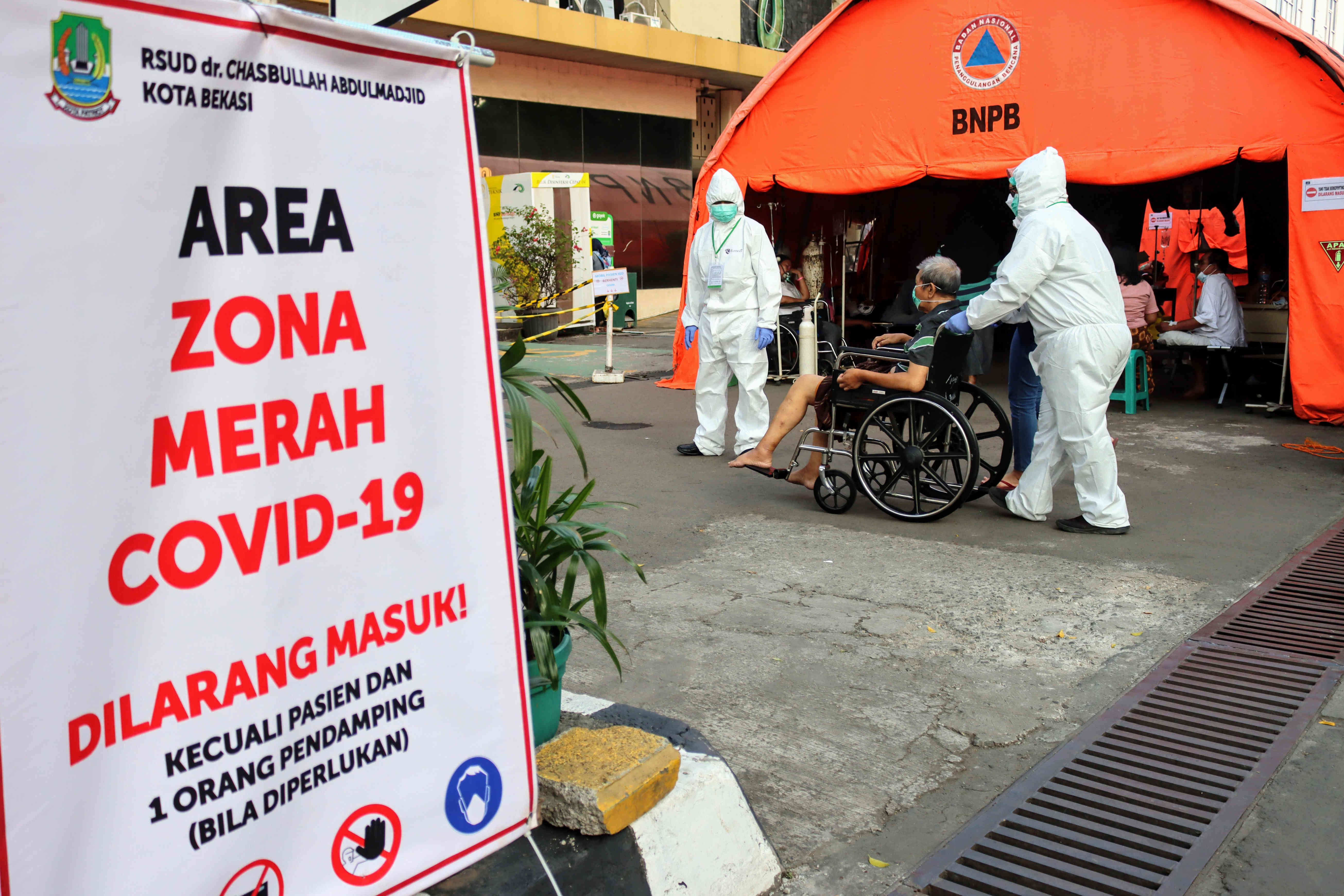 Suasana RSUD Chasbullah Abdulmadjid di Kota Bekasi pada Jumat (25/6) ini.