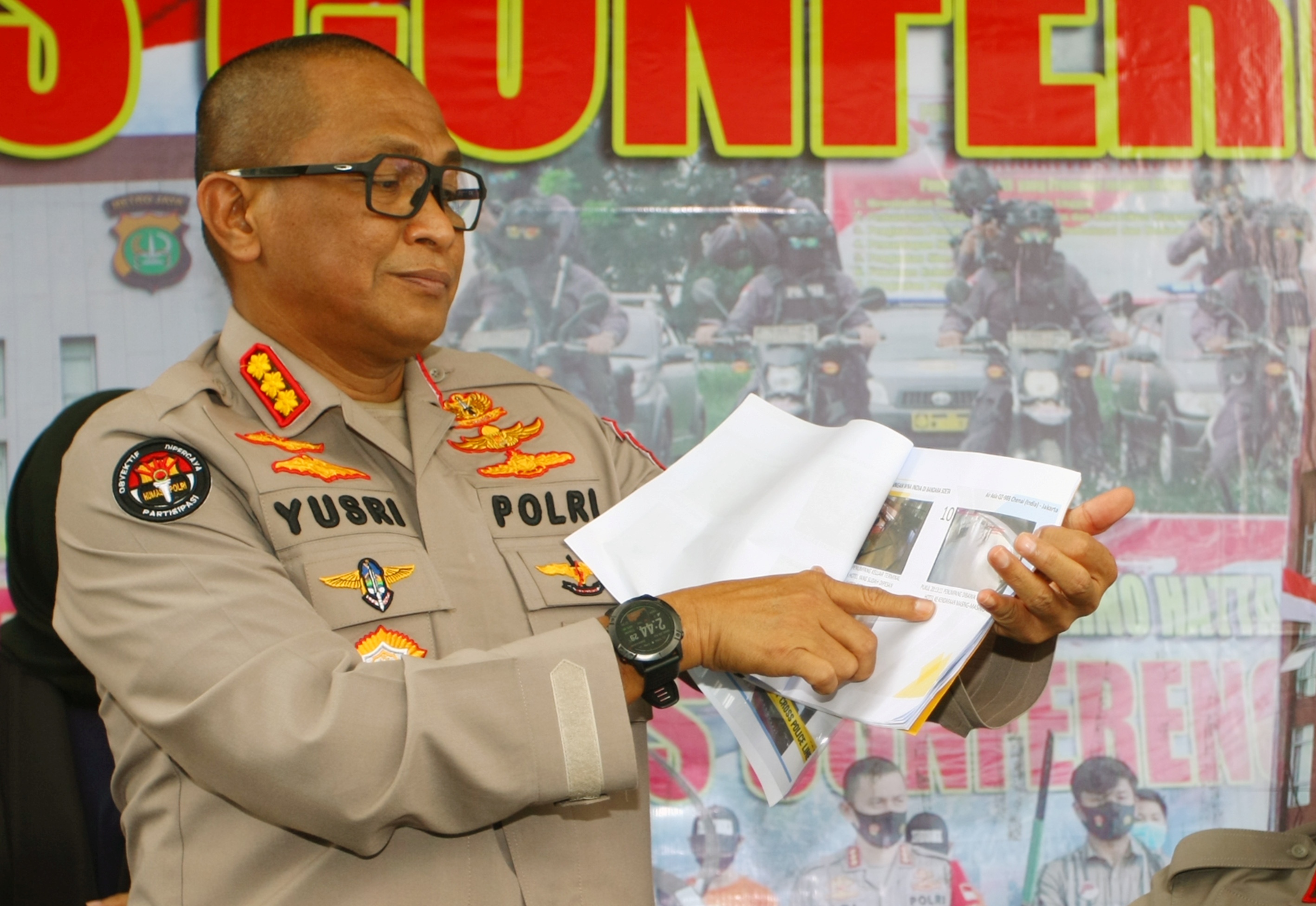 Kepala Bidang Humas Polda Metro Jaya Kombes Yusri Yunus.